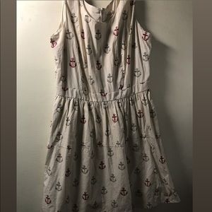NAUTICAL FIT & FARE CREAM DRESS